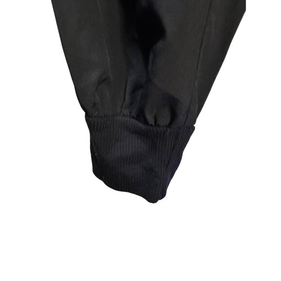 Free People Black Elastic Waist Jogger Pants With Pockets & Ribbed Cuffs - Picture 10 of 10